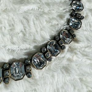 J Crew Crystal Art Deco Necklace